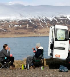 Campers in iceland