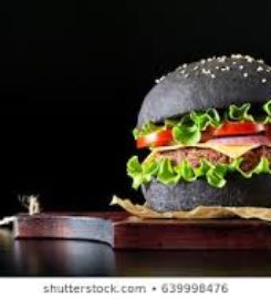 Black burger & Ribs