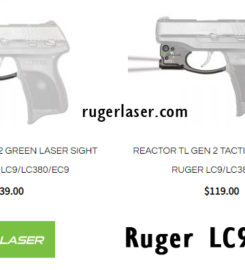 Ruger Laser – Ruger LCP Light