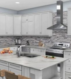 Grey & White Kitchen Cabinets