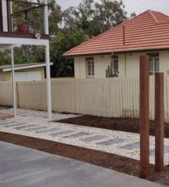 Landscaping in Lota – Paving (Rogers Little Loaders)