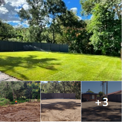 Massive yard raise into an oasis -Turf (Rogers Little Loaders)