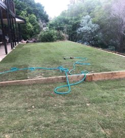 Retaining wall replacement and turf