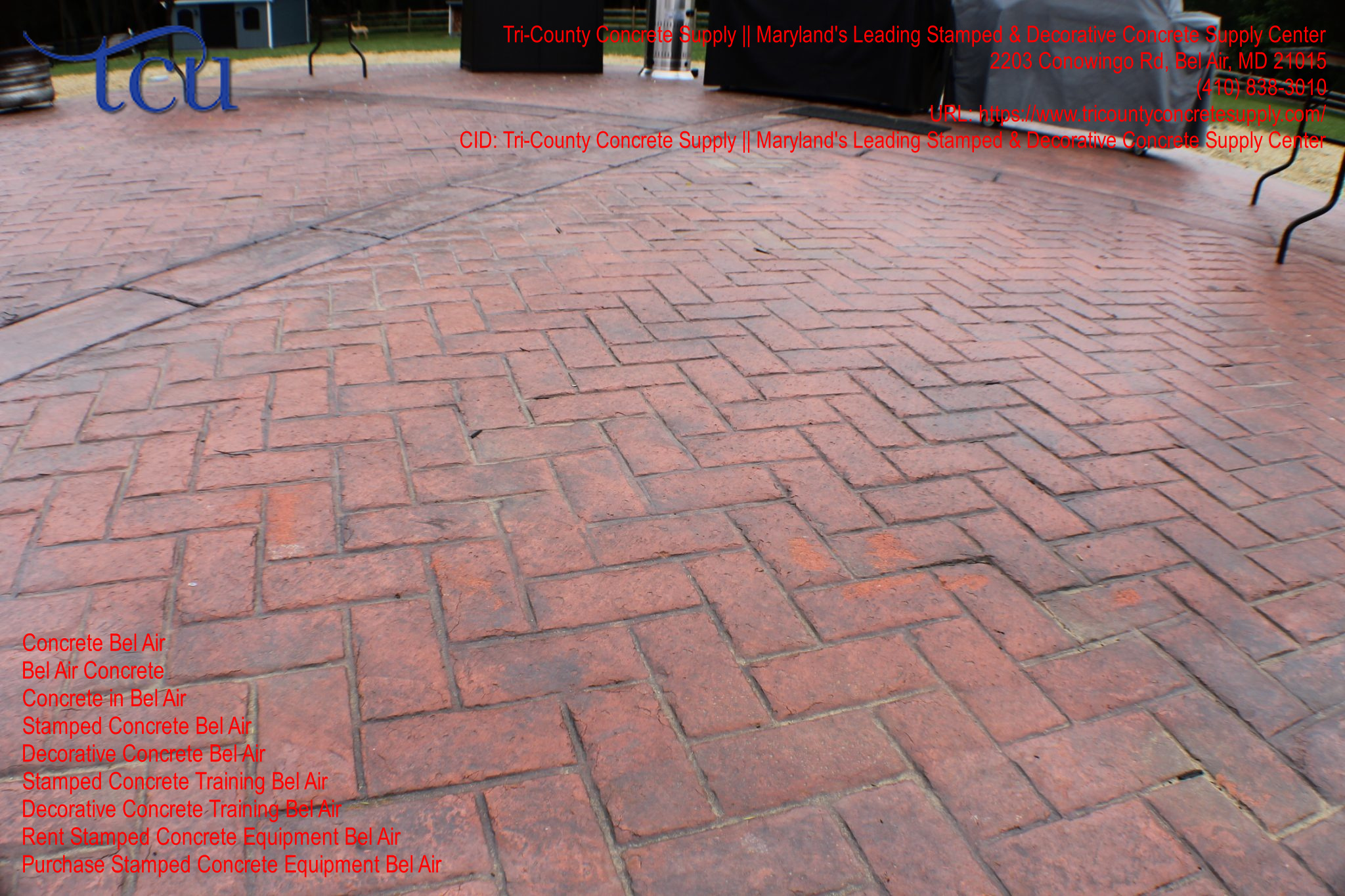 Tri-County Concrete Supply Marylands Leading Stamped and Decorative Concrete Supply