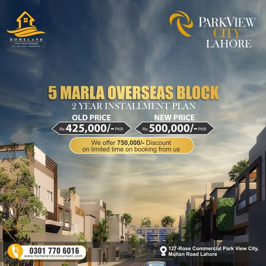 Park view city payment plan
