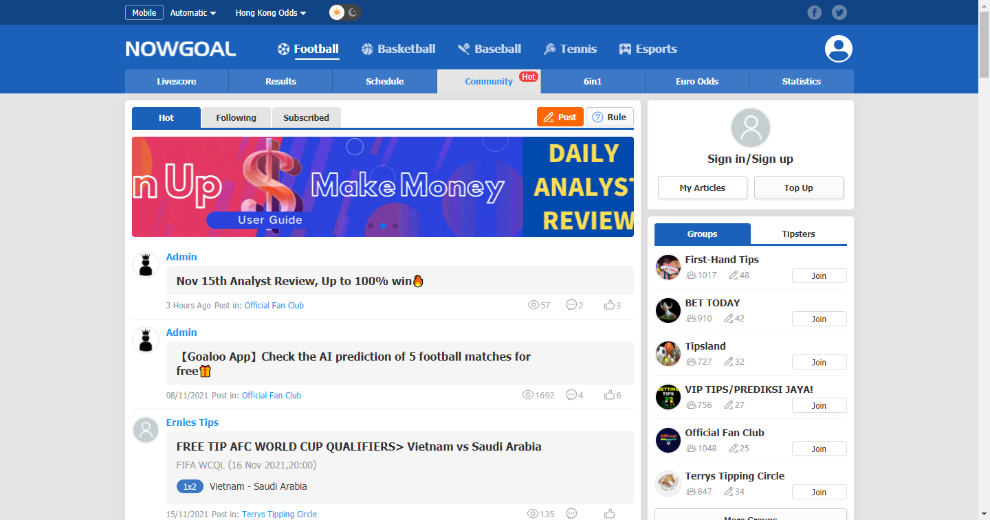 Nowgoal-Community