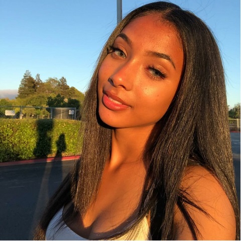 Kinky Straight Hairstyle With Side Part- India Hair International