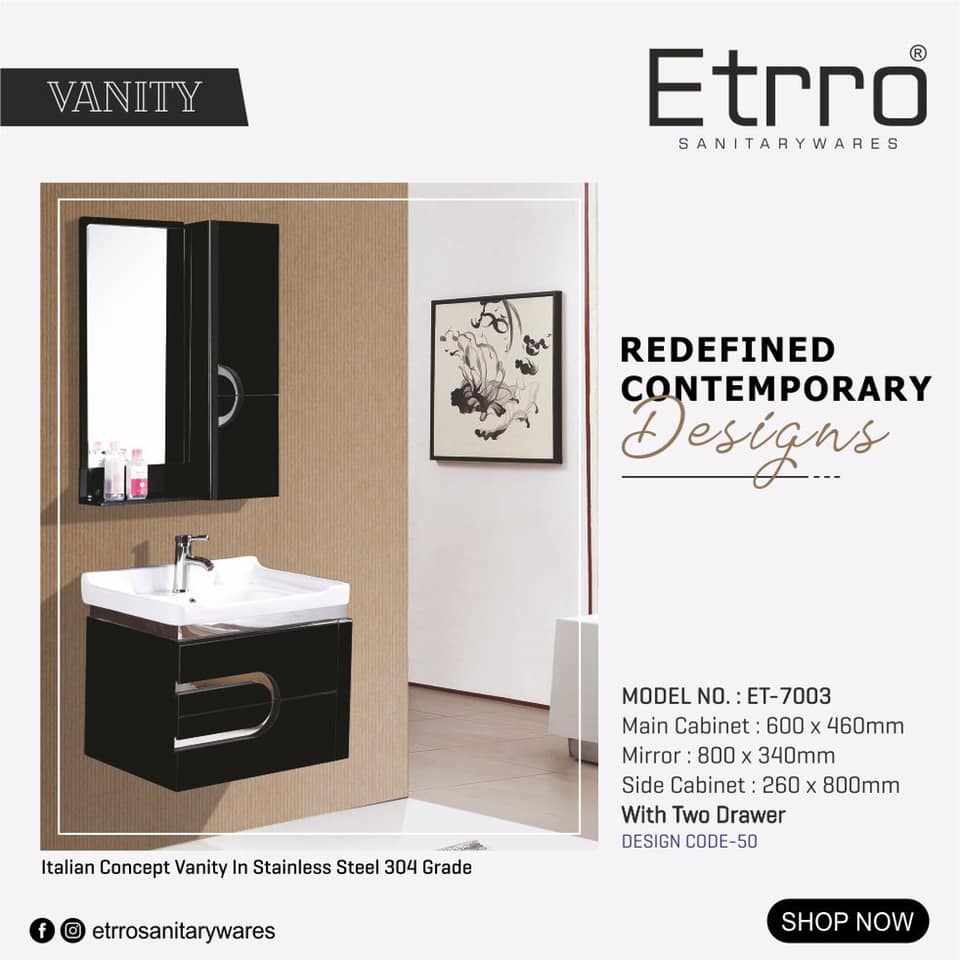 Etrro Sanitarywares-Luxury Vanities for Bathroom-SS Vanities Whol &hellip;