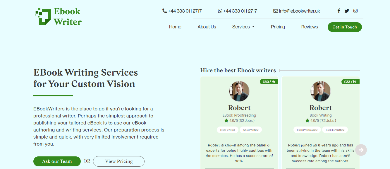 Online Ebook Writer UK | Ebookwriter.uk