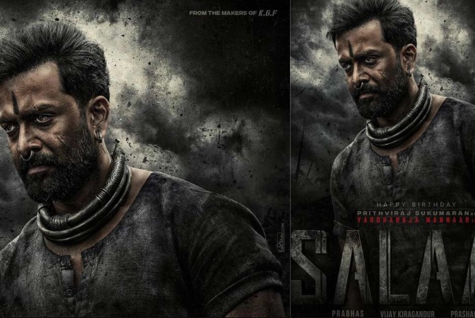 First Look of Prithvi raj as Vardharaja Mannaar in Salaar