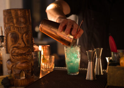 CEO bartending