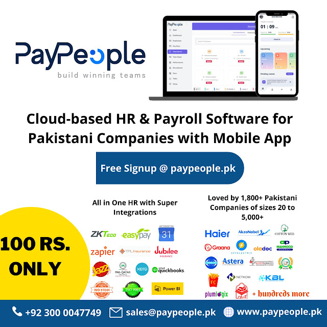 PayPeople Cloud HR Payroll HRMS Attendance Software in Lahore Kar &hellip;