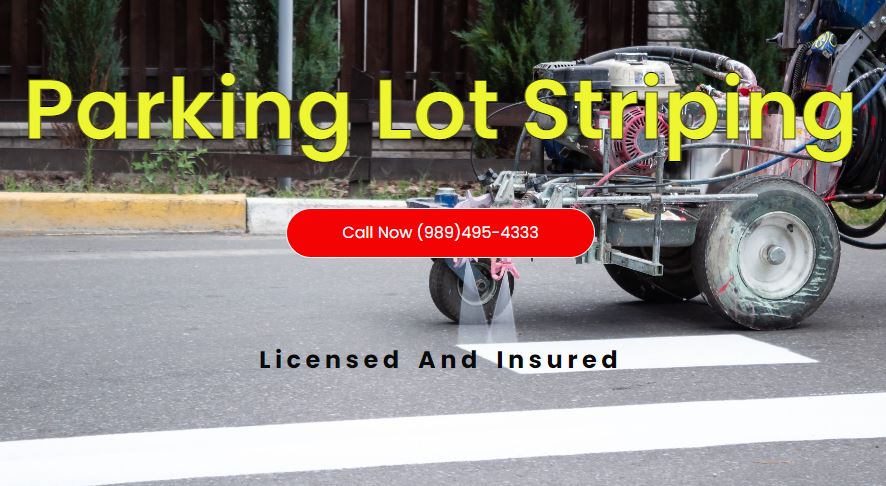 Mid Michigan parking lot striping
