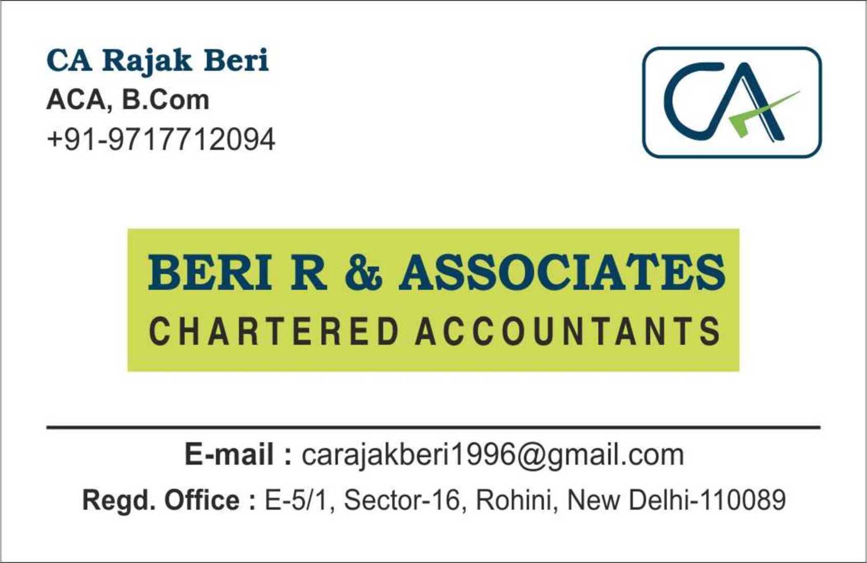 BERI R & ASSOCIATES