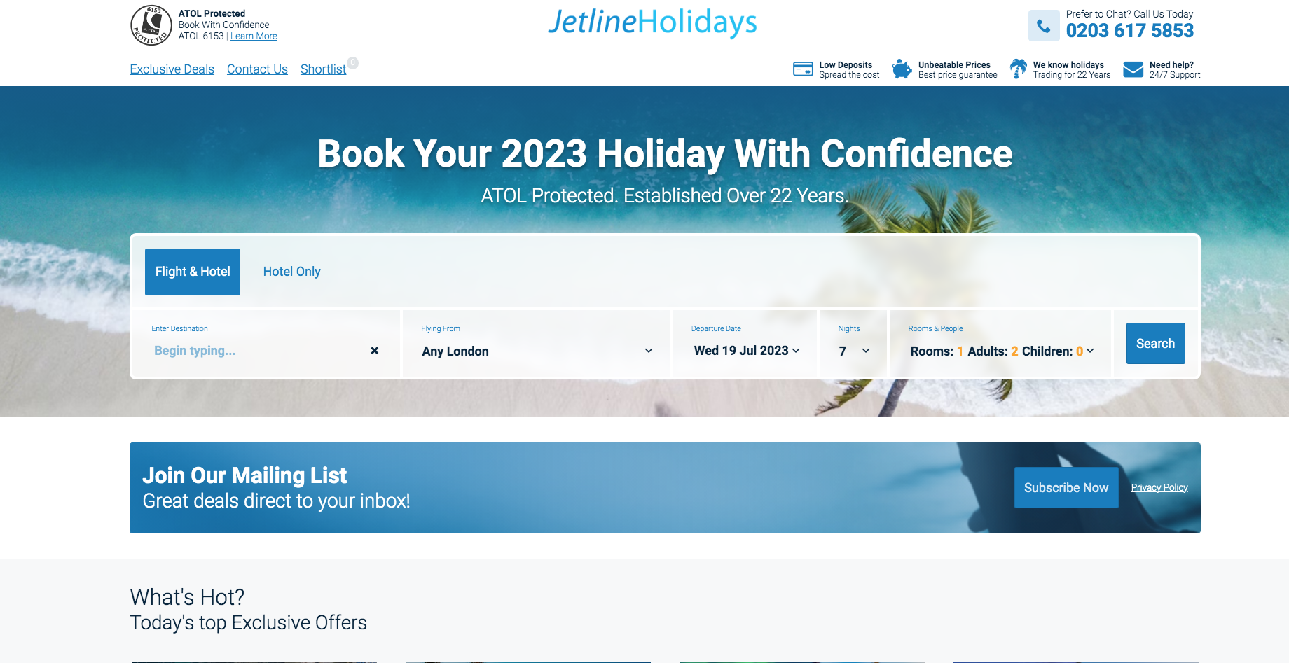 Jetline Holidays
