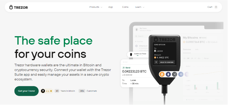 How do I set up my Trezor wallet?