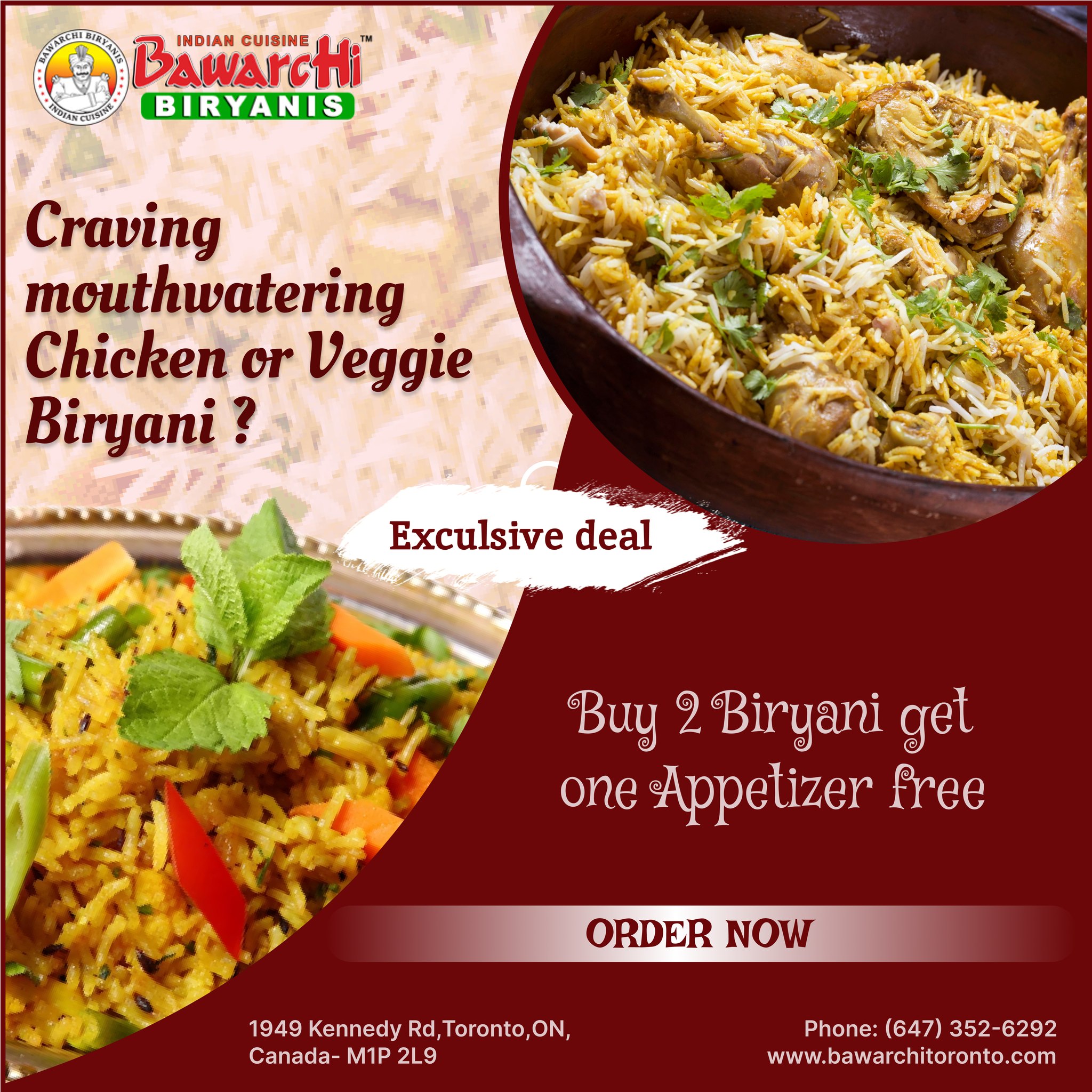 Best indian restaurant in Scarborough toronto