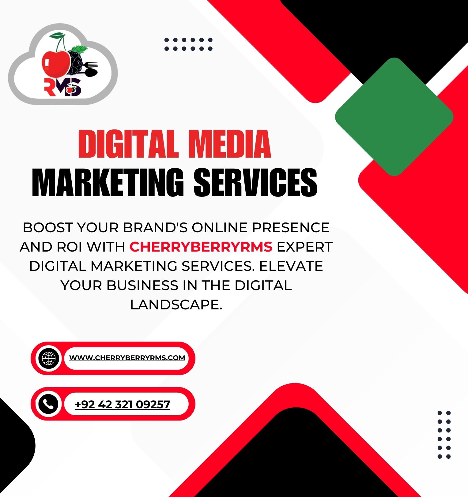 Digital marketing and social media marketing-Cherryberryrms