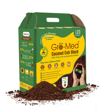 Get premimum coco coir Growing Medium at Gro-med   Store.