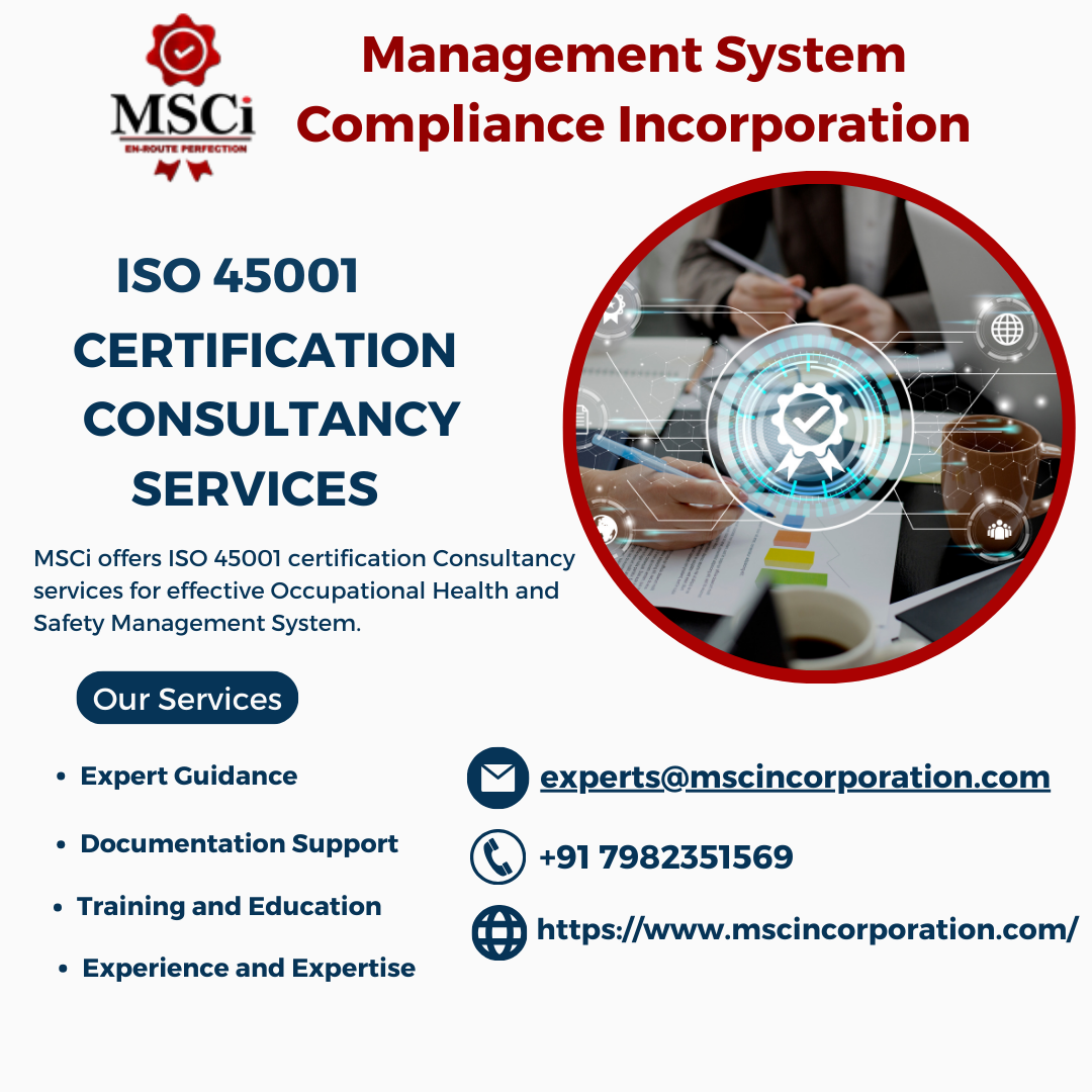 Consultancy Certification to ISO 45001 OHS Management System –  &hellip;