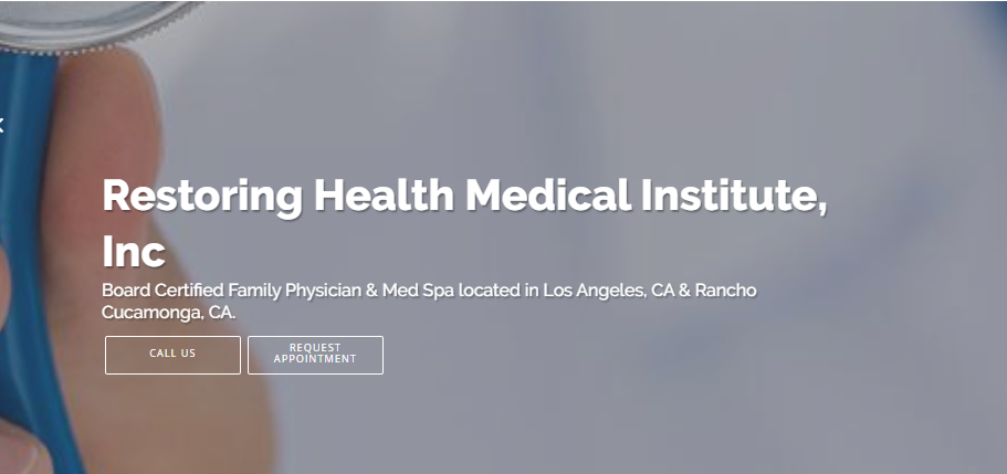 Restoring Health Medical Institute. David Moossazadeh D.O.