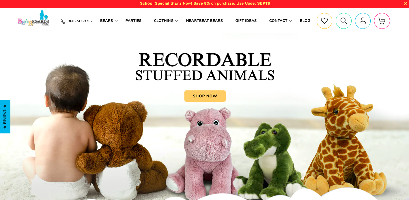 Recordable Teddy Bears & Stuffed Animals – Bearegards