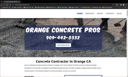 Orange Concrete Pros