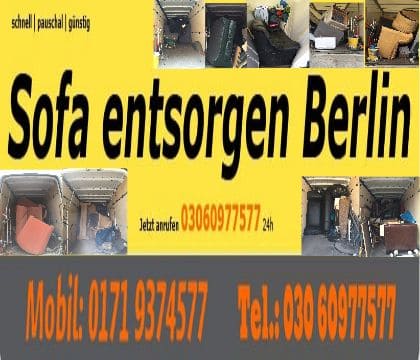 Sofa entsorgen 80 Euro
