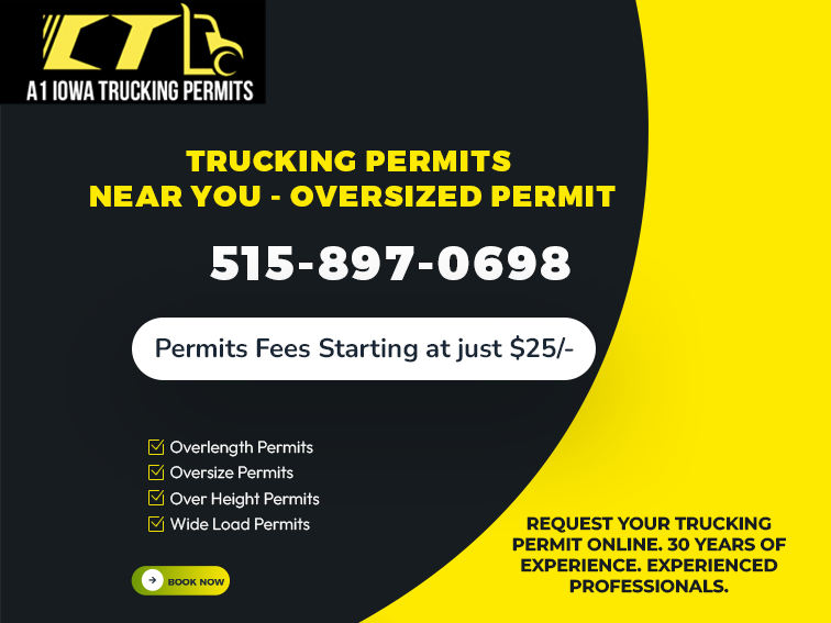 Oversize permits and Overweigh permits with IOWA A1 Trucking Comp &hellip;