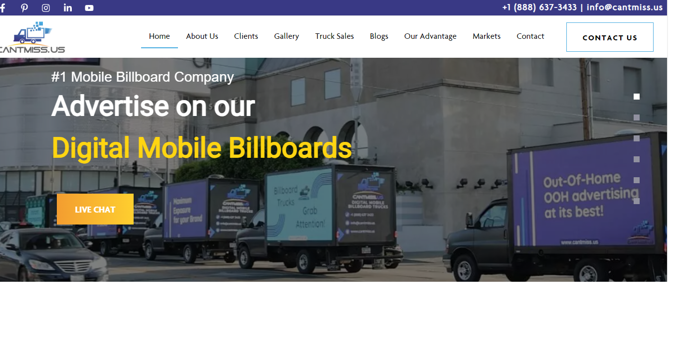 Digital Mobile Billboards Advertising – Can’t Miss US