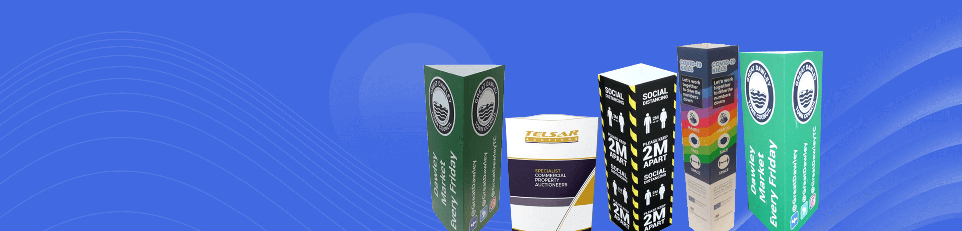 Printed  Bollard Covers