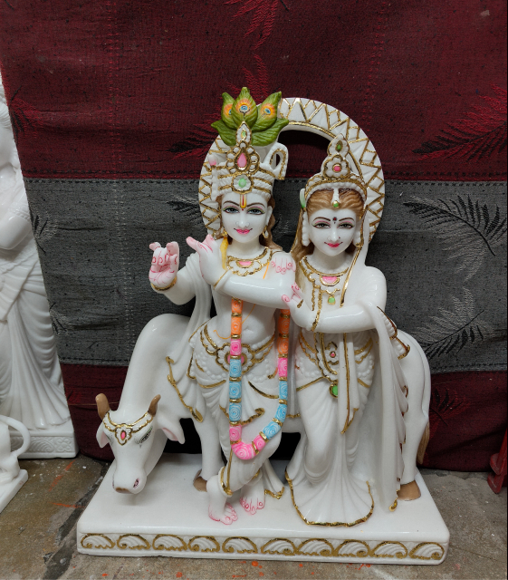 Marble Murti Jaipur: Exquisite Radha Krishna Marble murtis