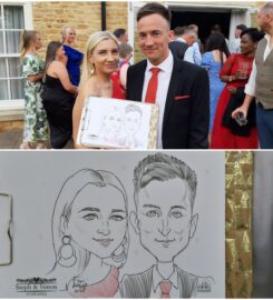 Wedding Caricature Artist in Kent UK