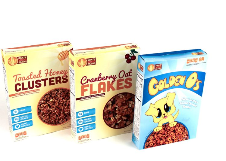 Cereal boxes