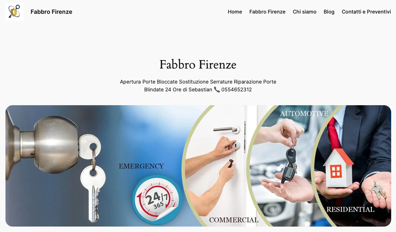 Fabbro Firenze Sos Casa di Sebastian 24 Ore