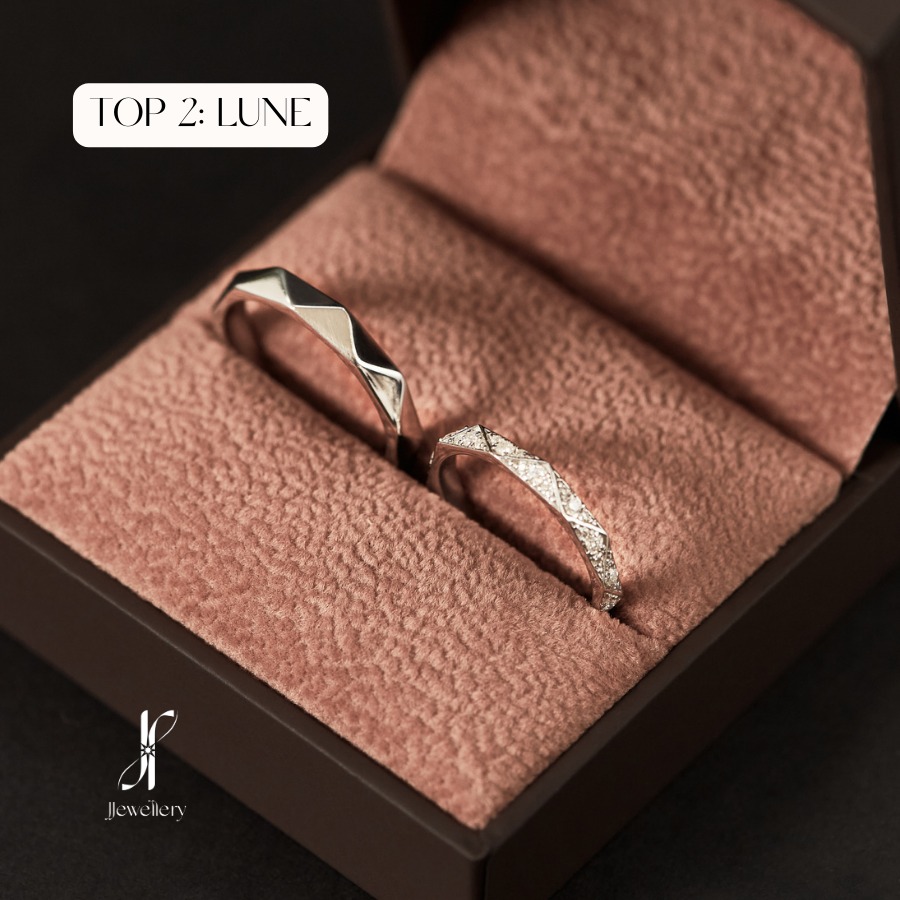 Nhẫn cưới vàng trắng jjewellery (JJ)