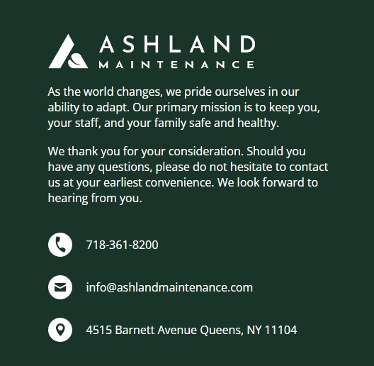 Ashland Maintenance – NYC Commercial & Residential Clea &hellip;