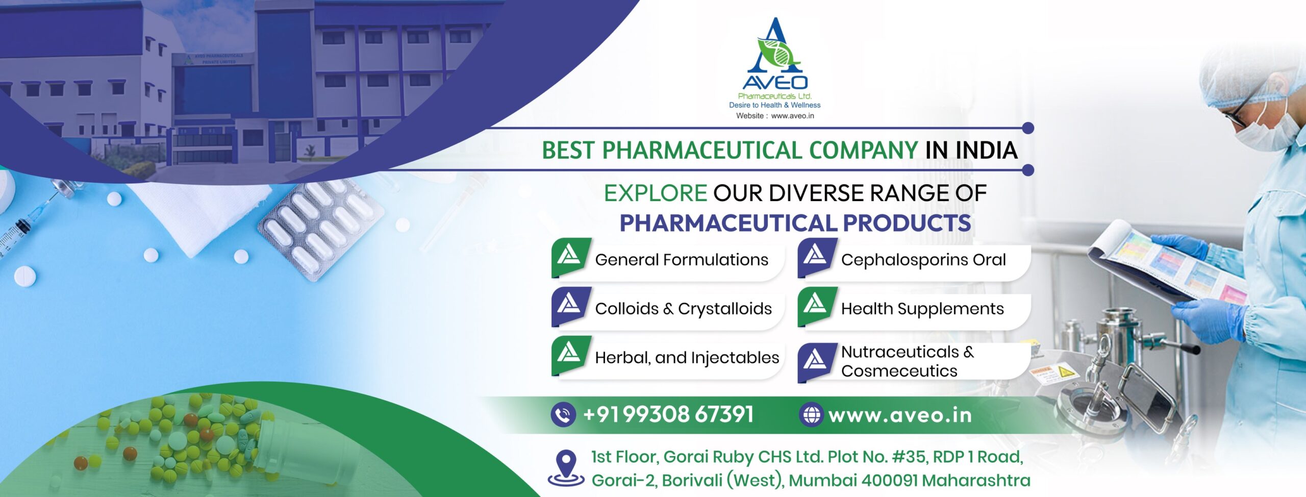 Pharmaceutical Company in Mumbai | Aveo Pharmaceuticals