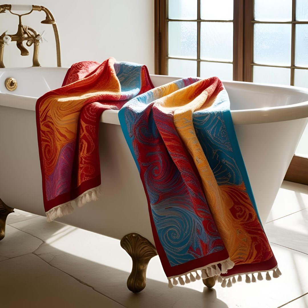 Jacquard Bath Towel Exporter Manufacturer in India