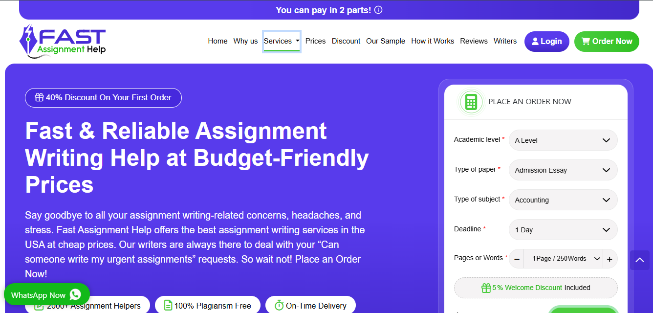Fast Assignment help