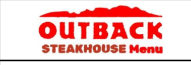 Outback Steakhouse Menu