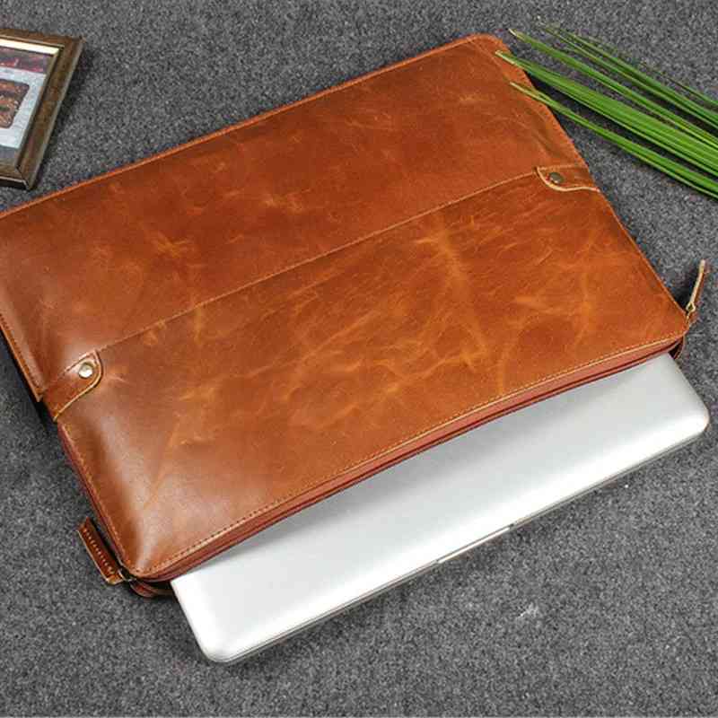 leather laptop sleeve