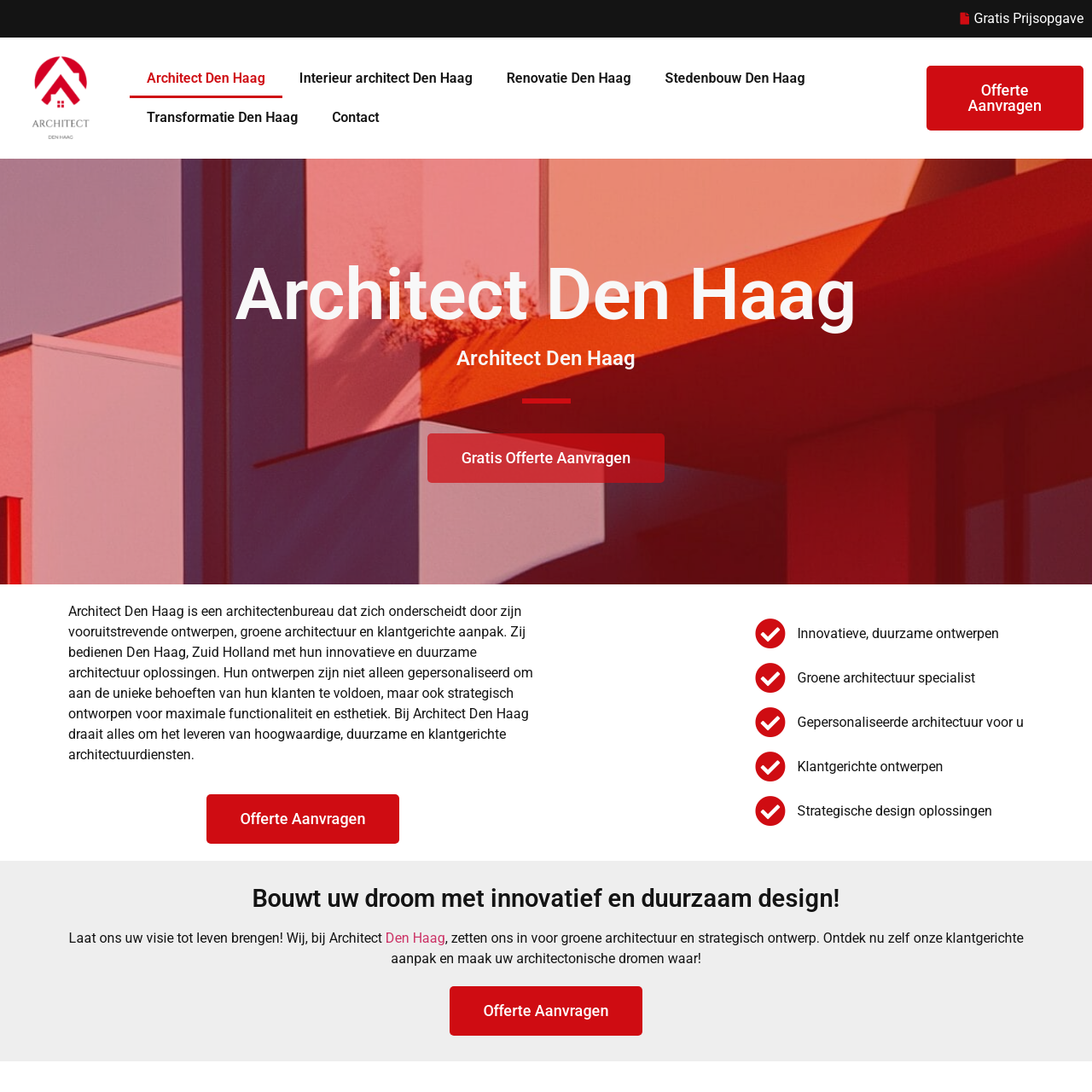 Architect Den Haag