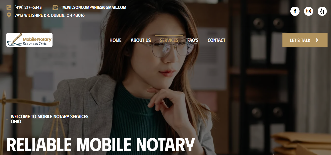 Mobile Notary Services Ohio