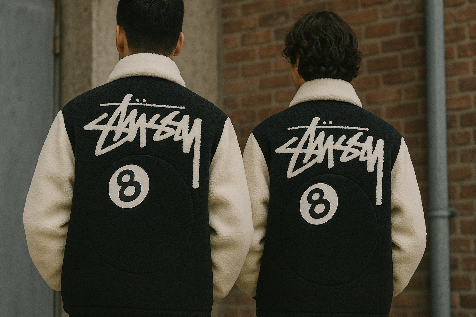 Stüssy 8 Ball Sherpa Reversible Jacket