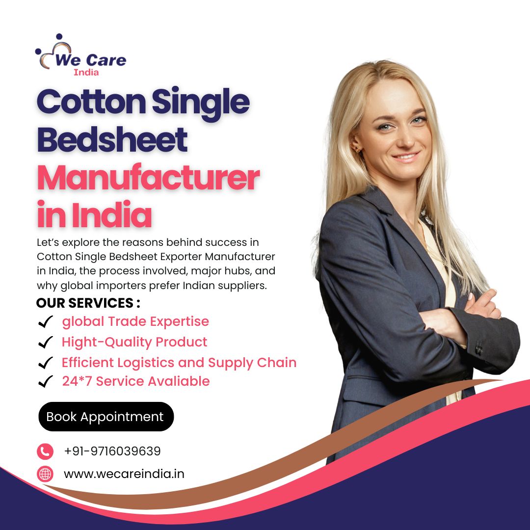 Cotton Single Bedsheet Manufacturer in India