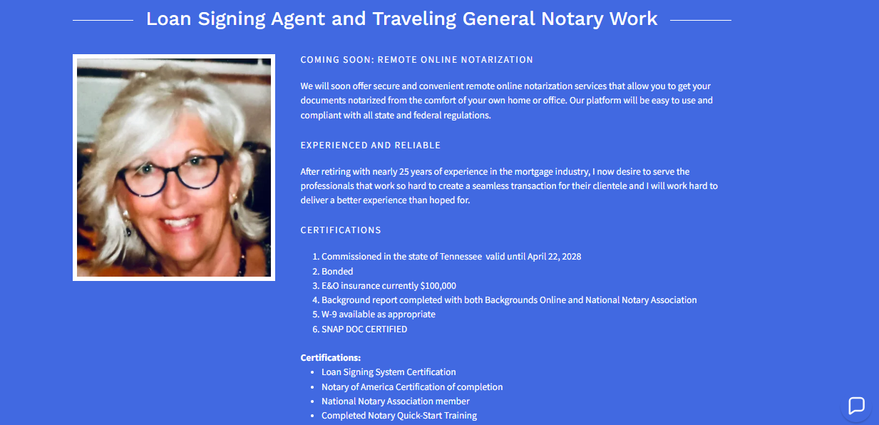 Loan Signings & General Notary