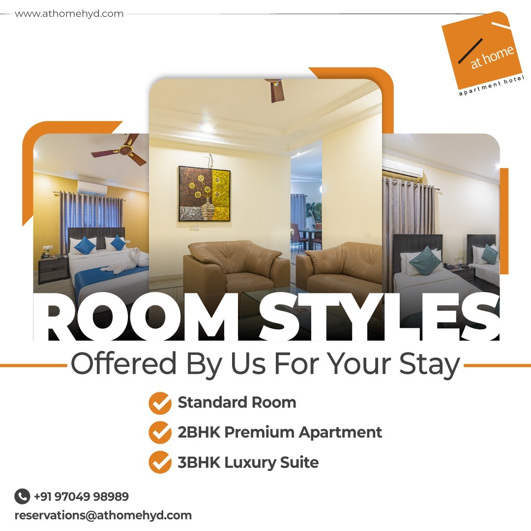Luxury 2 & 3 BHK Service Apartments in Hyderabad | At Homes