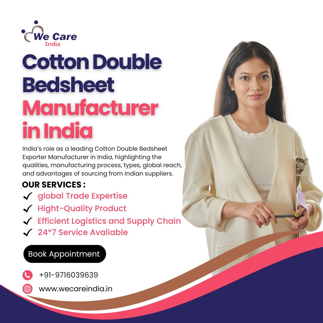 Cotton Double Bedsheet Manufacturer in India