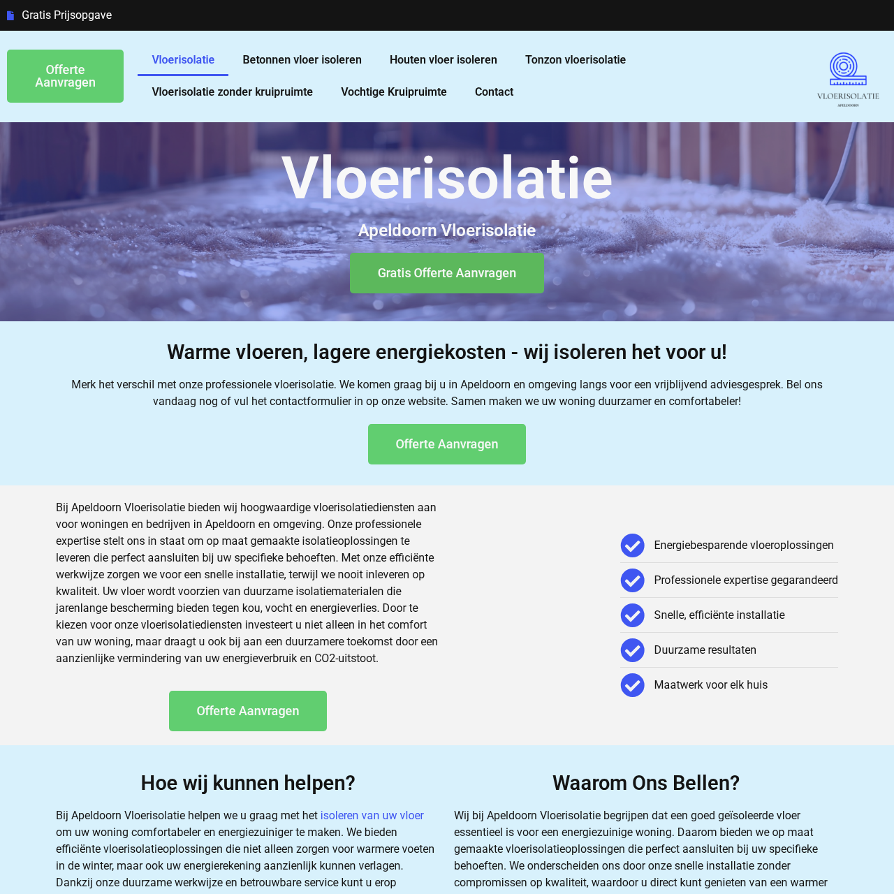 Apeldoorn Vloerisolatie